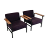 M2-44 modernist armchair by Wim den Boon Netherlands 1958, set of 2