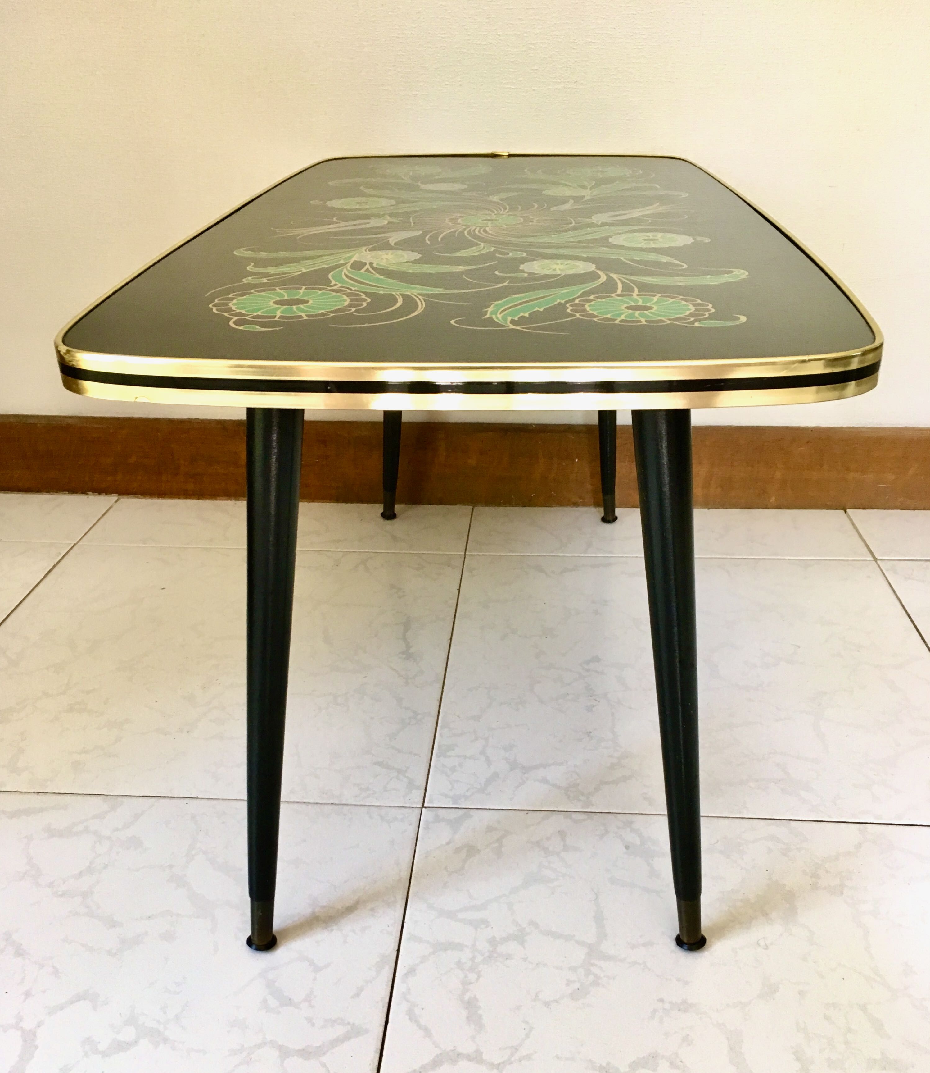 Stylized deco vintage coffee table