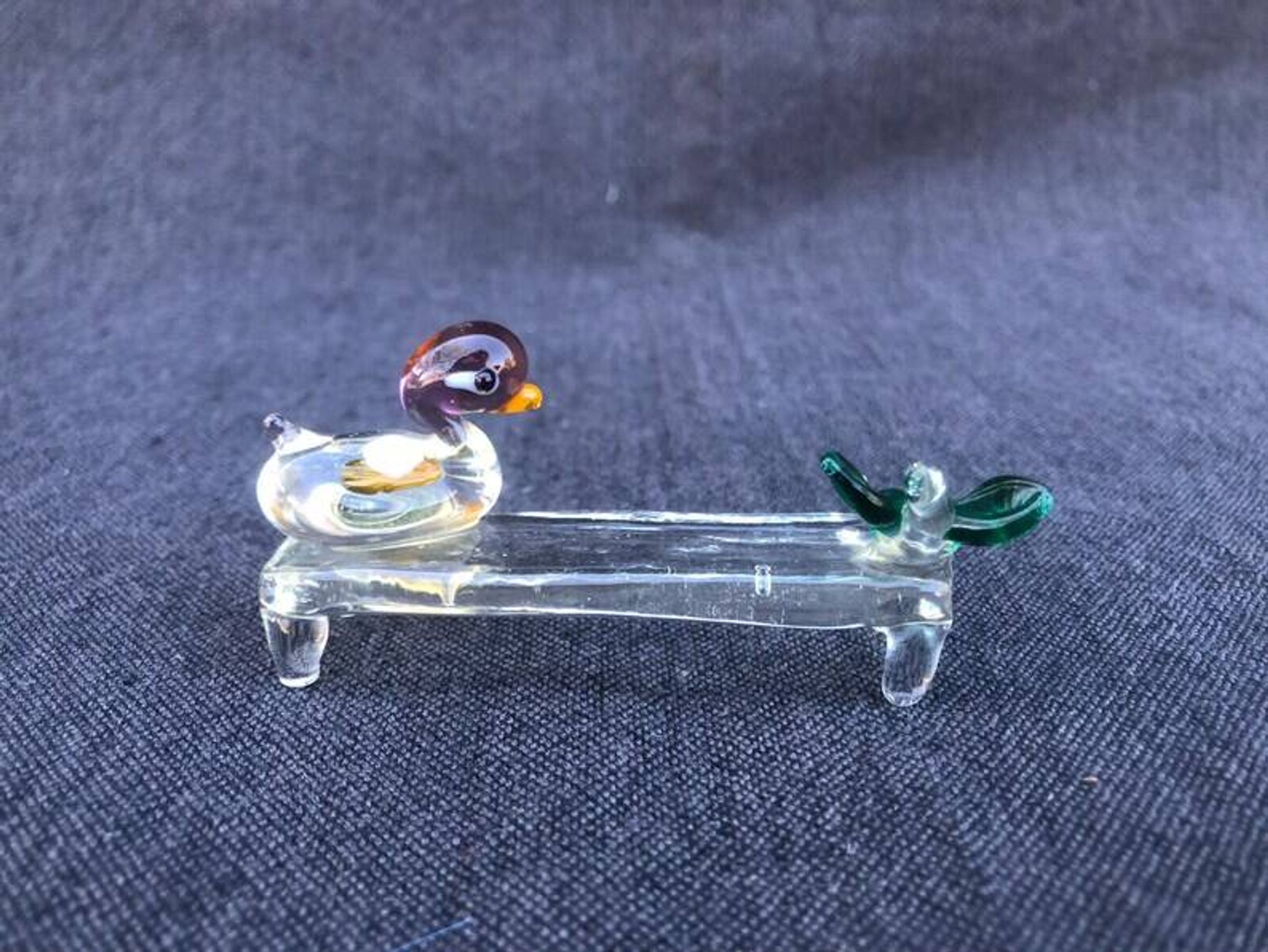 Set of Four Rare Vintage Murano Glass Knife Rests/Knife Holders, Italy, 1