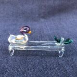 Set of Four Rare Vintage Murano Glass Knife Rests/Knife Holders, Italy, 1