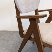 Pair of modernist Scandinavian bridge armchairs in teak, Denmark 1950.
