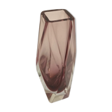 Pink Sommerso vase from Murano