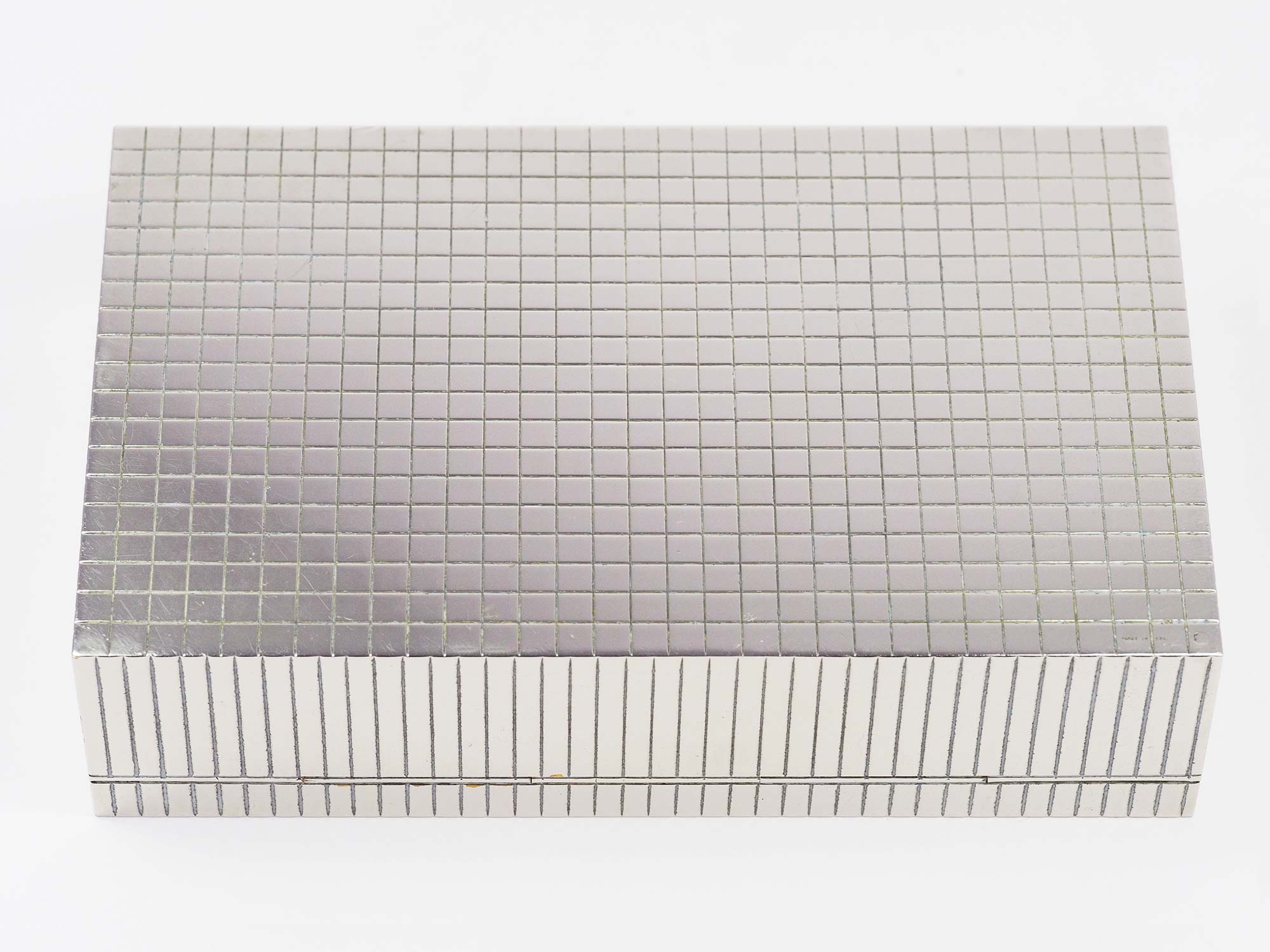 Art Deco box in Silver Metal in the Style of Sigvard Bernadotte