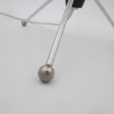 Vintage metal and opaline tripod lamp