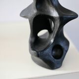Free-form ceramic, painted black, 1969
