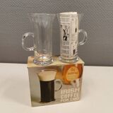 Original Irish coffee glasses from Arabia Finland, estimated 1980s, designed by Heikki Orvola