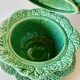 Vintage green soup tureen in majolica large model – Cabbage design – 1970s
