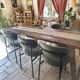Large Oak Antique Table Wagon