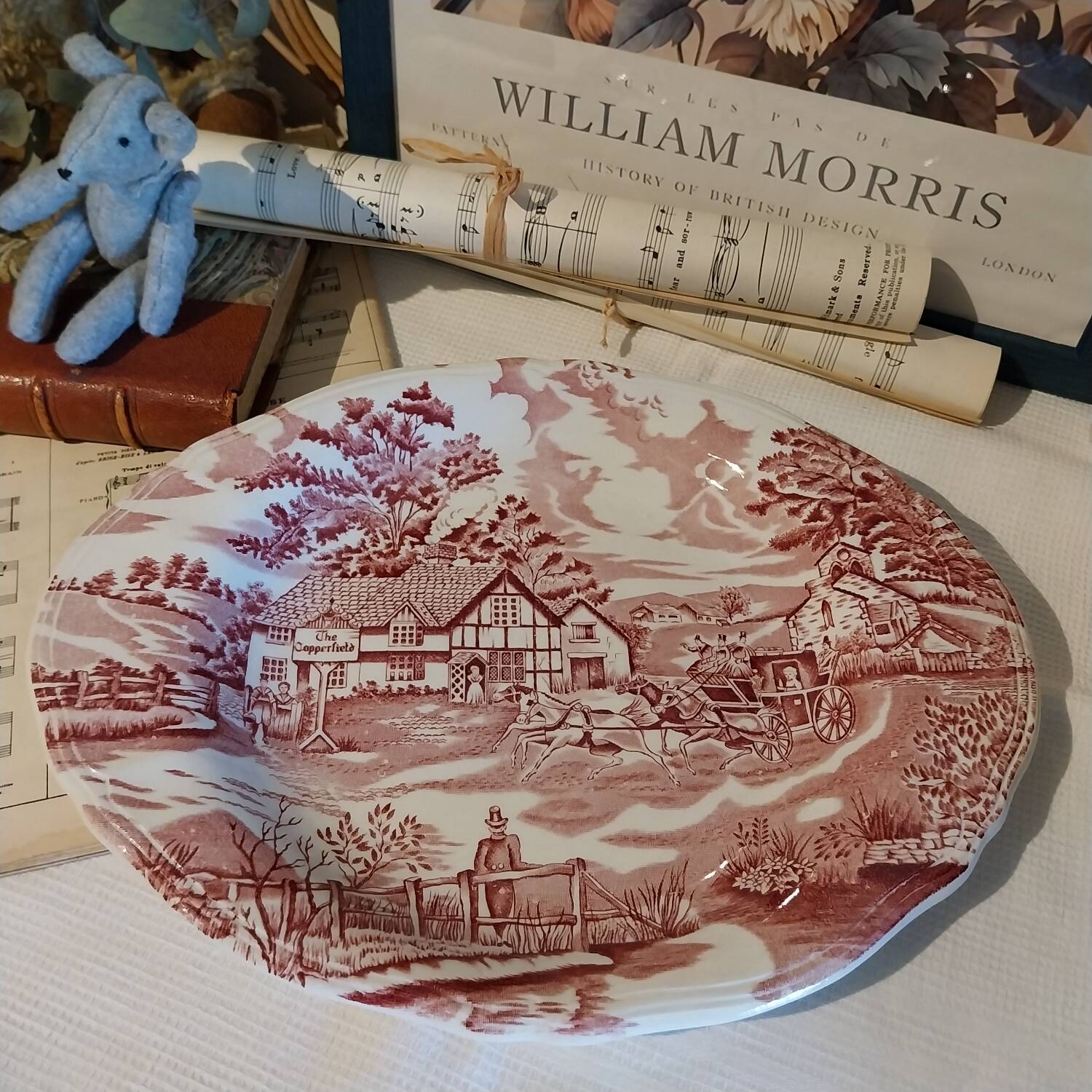 Plat ovale Lunéville modèle English Style