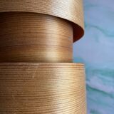 Mid-Century Modern Pine Veneer Wall Lamp by Translandia, Denmark 1960s