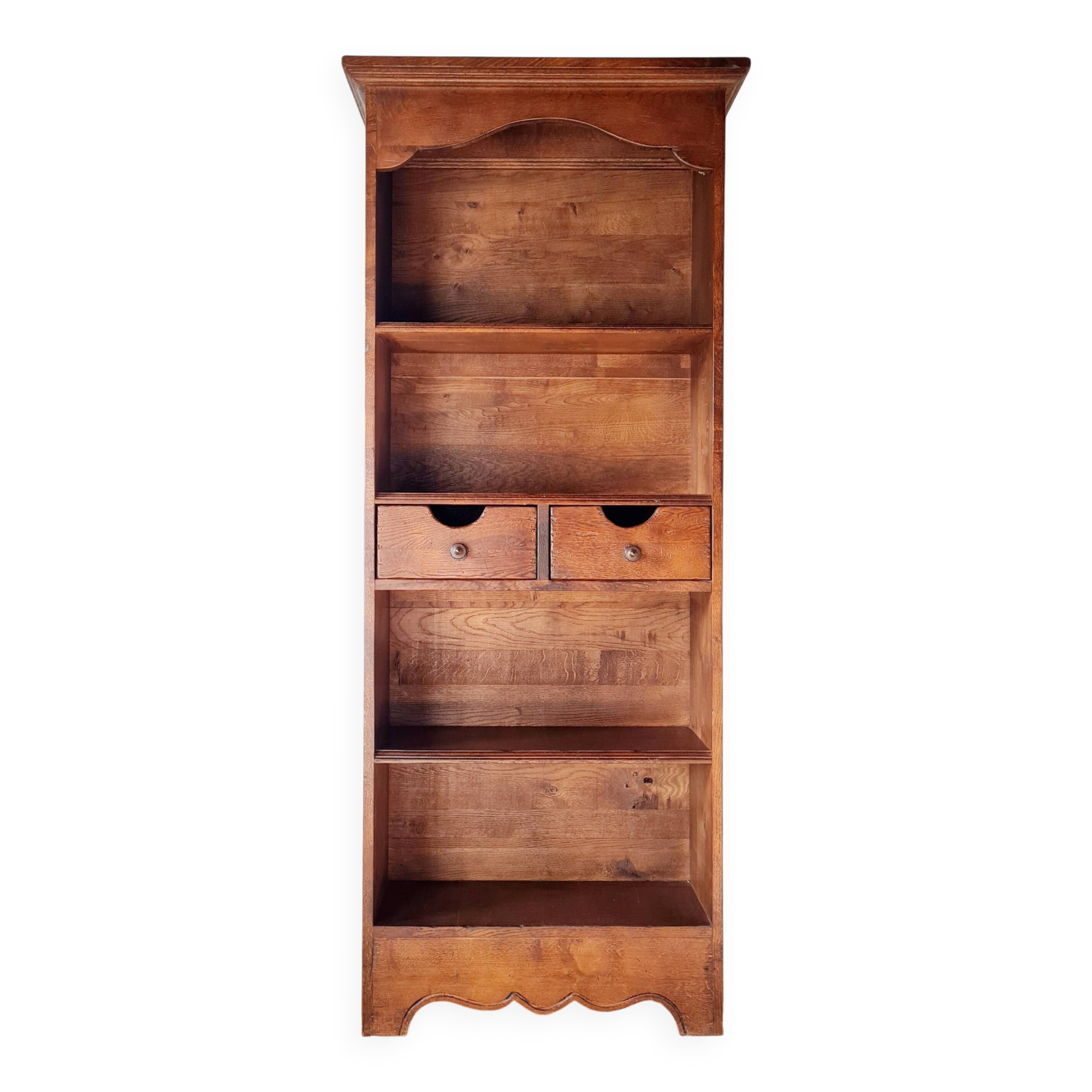 Ancient library in solid wood