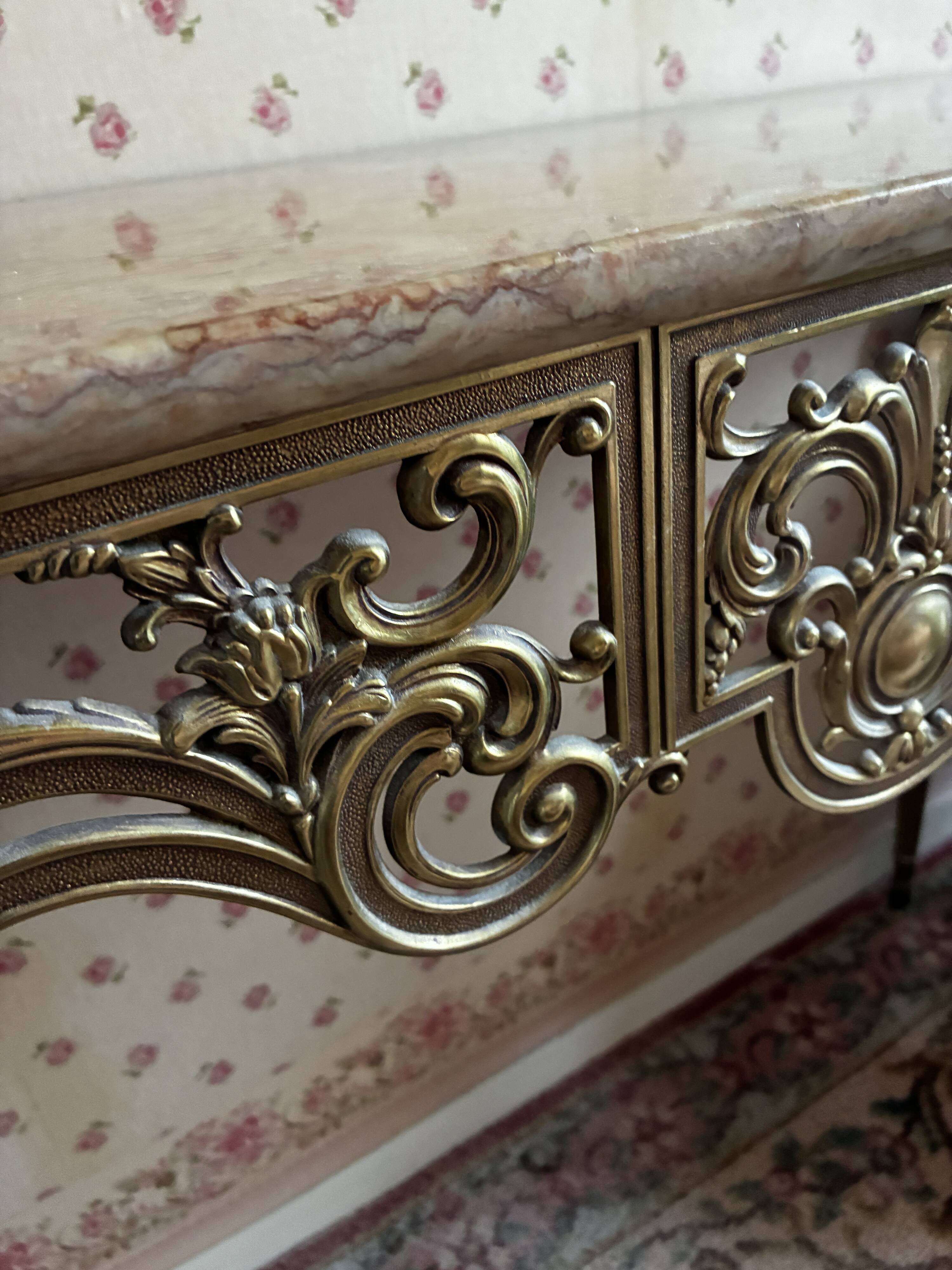 Empire style marble console