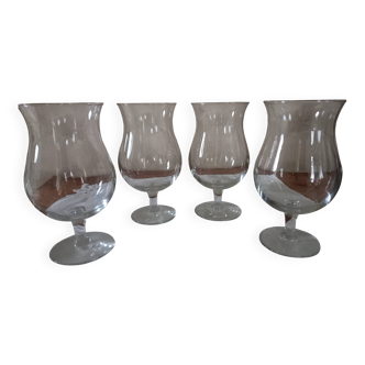 Lot de 4 grands verres à vin