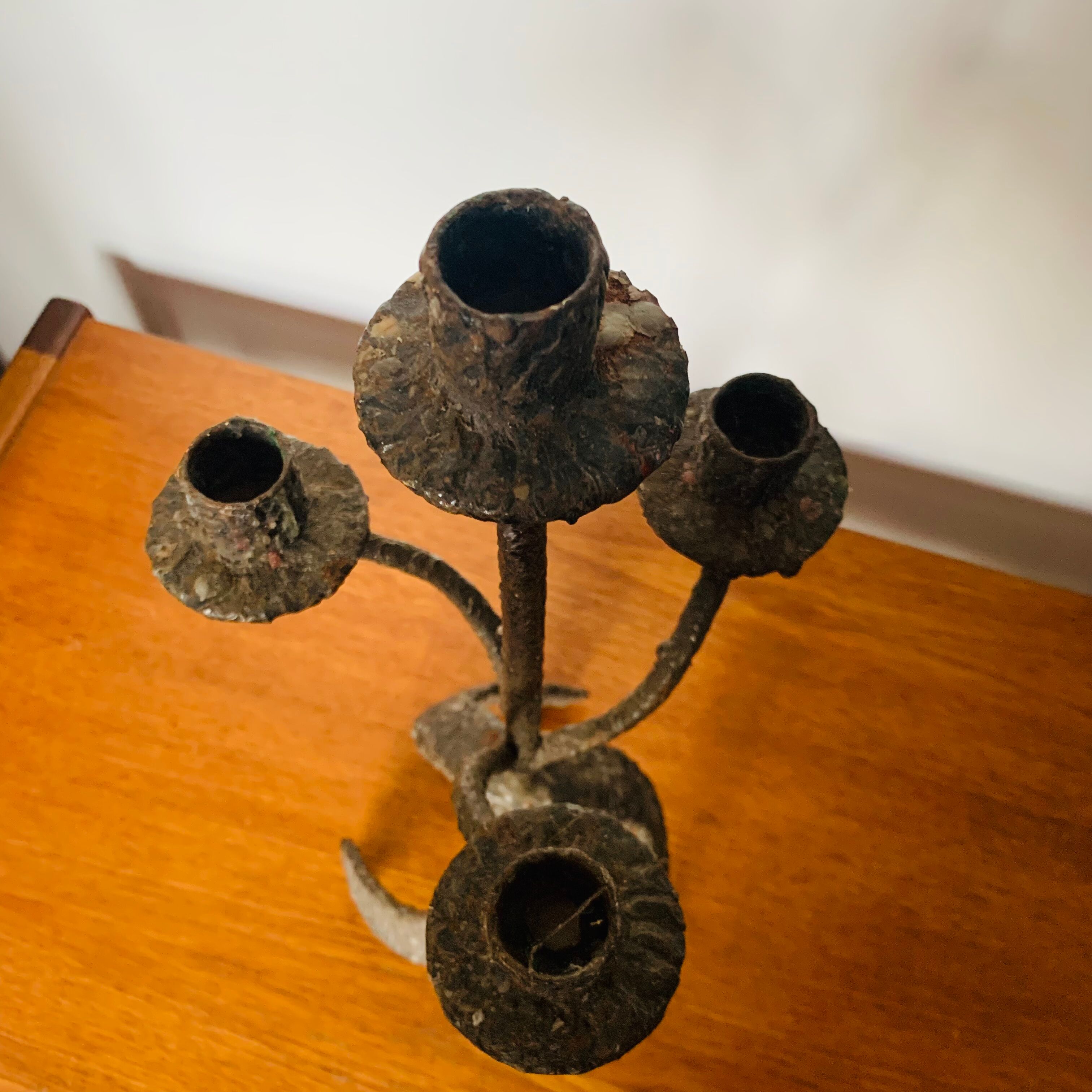 Brutalist candle holder