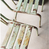 Set of 4 metal chairs