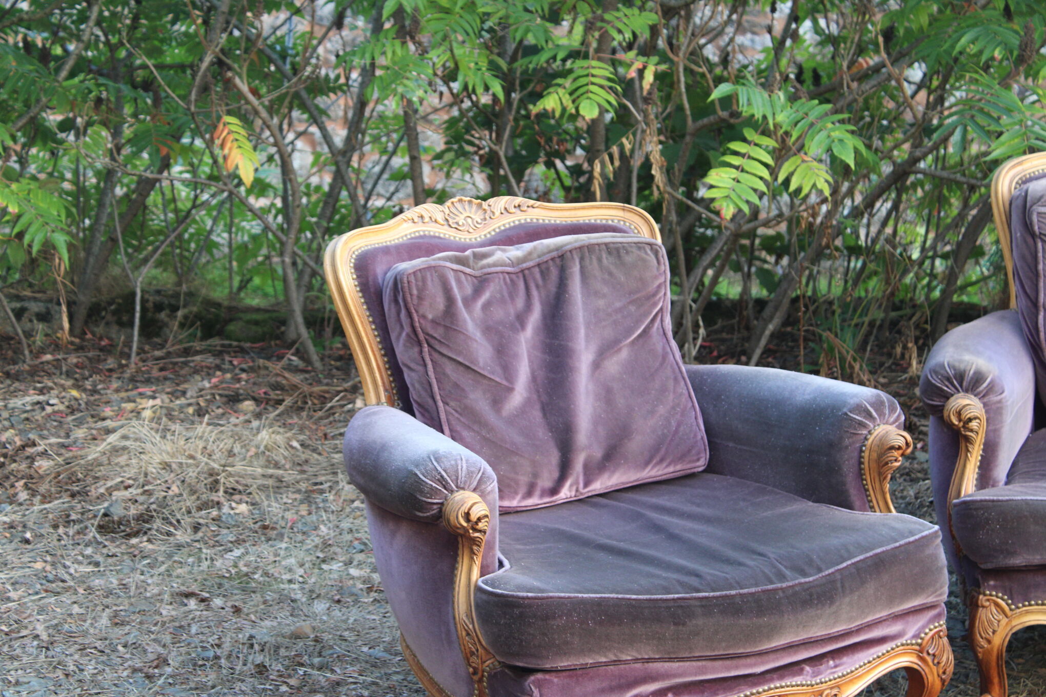 Two voltaire armchairs