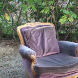 Two voltaire armchairs