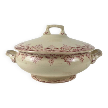 Ironstone soup tureen Choisy le Roi, art pottery, H. Boulenger & Co., Bordeaux, 19th century.