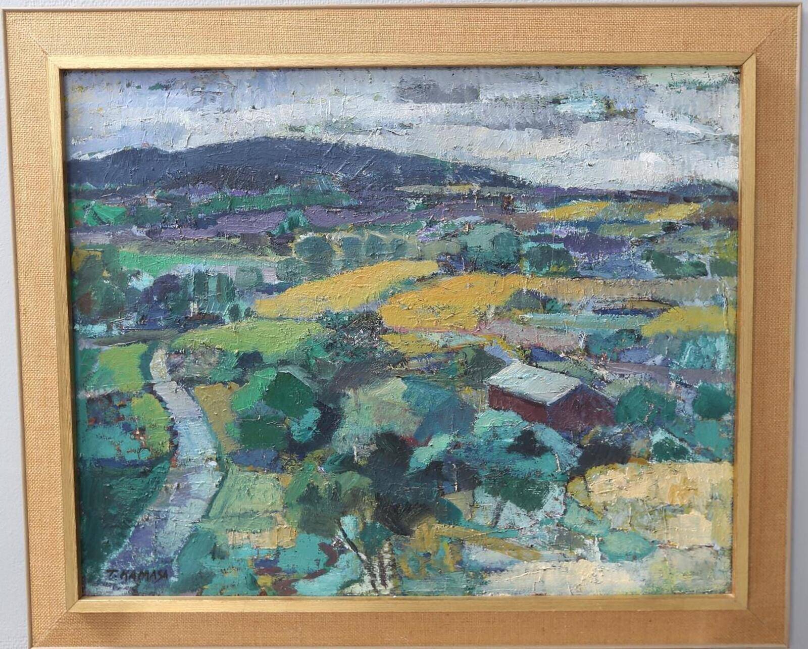 European Oil on Canvas – Landscape by Tadeusz Kamasa
