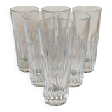 Six verres à anisette de bistrot vintages