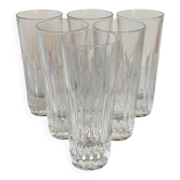 Six verres à anisette de bistrot vintages