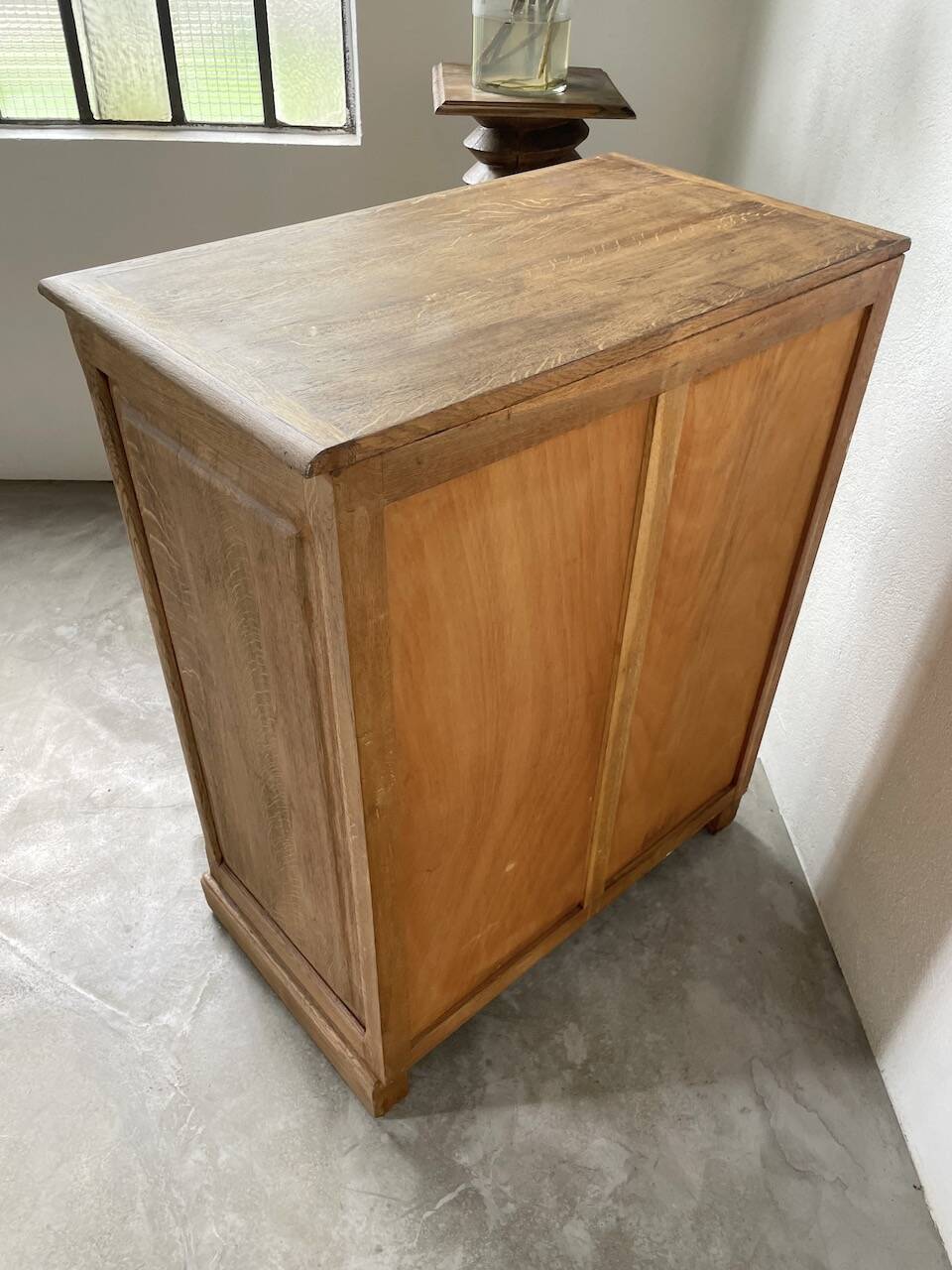 1950 oak chiffonier chest of drawers