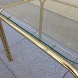 Glass side table