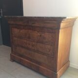 Empire dresser with marble top