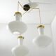 Stilnovo Three-Light Pendant, 1950s