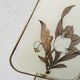 Vintage applique with 1980 glass lampshade