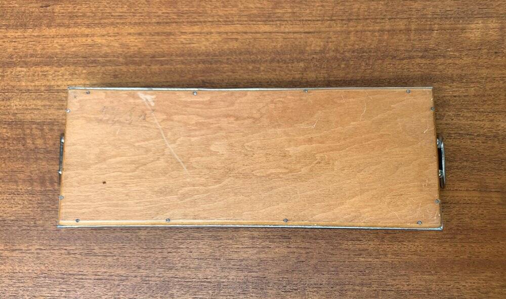 Metal and glass plateau Art Deco / Art Nouveau