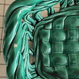 Vallauris Green Glazed Ceramic Bowl