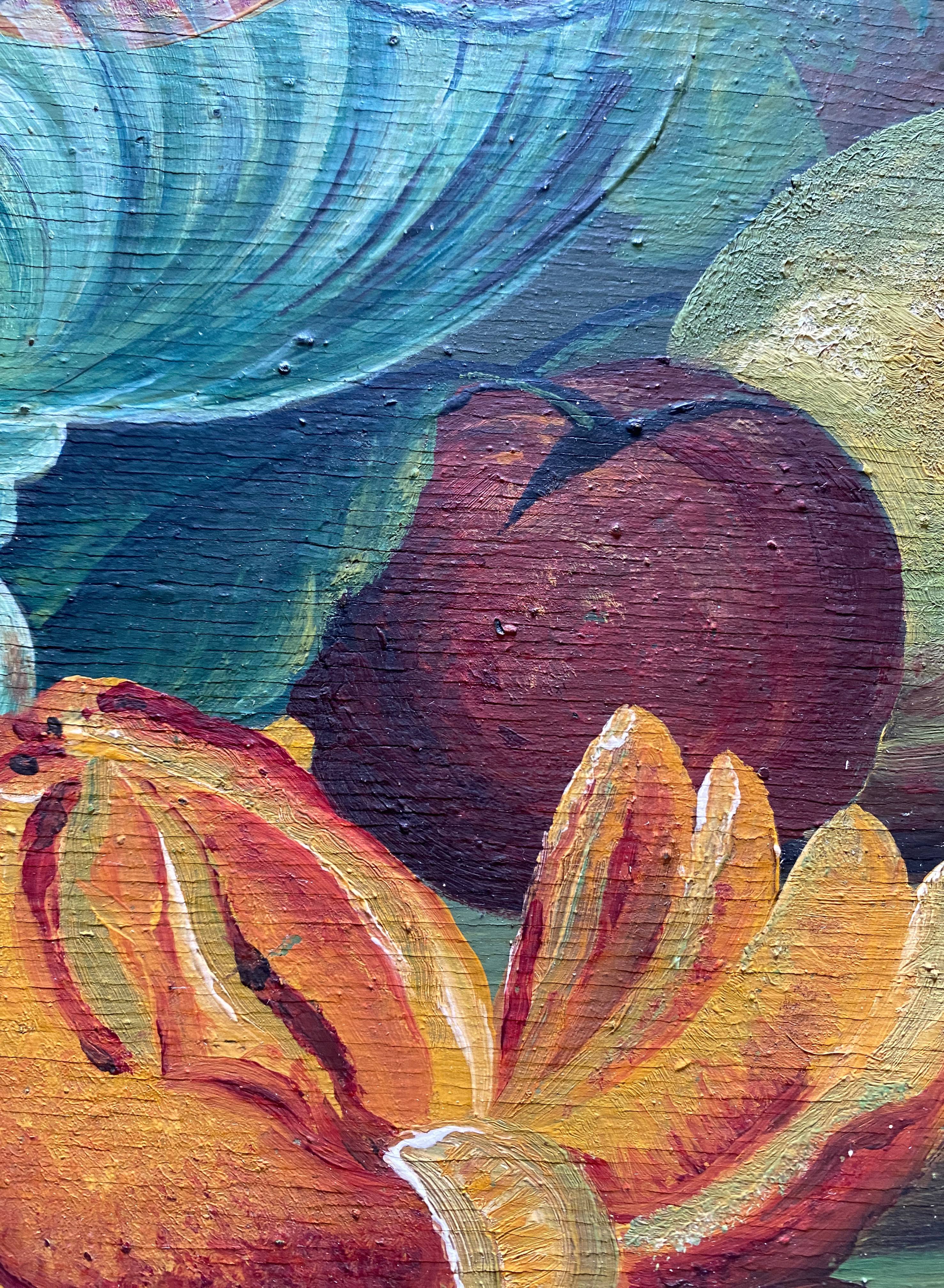 Hsp painting "still life with fruit" signed leyval early xx°