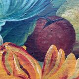 Hsp painting "still life with fruit" signed leyval early xx°
