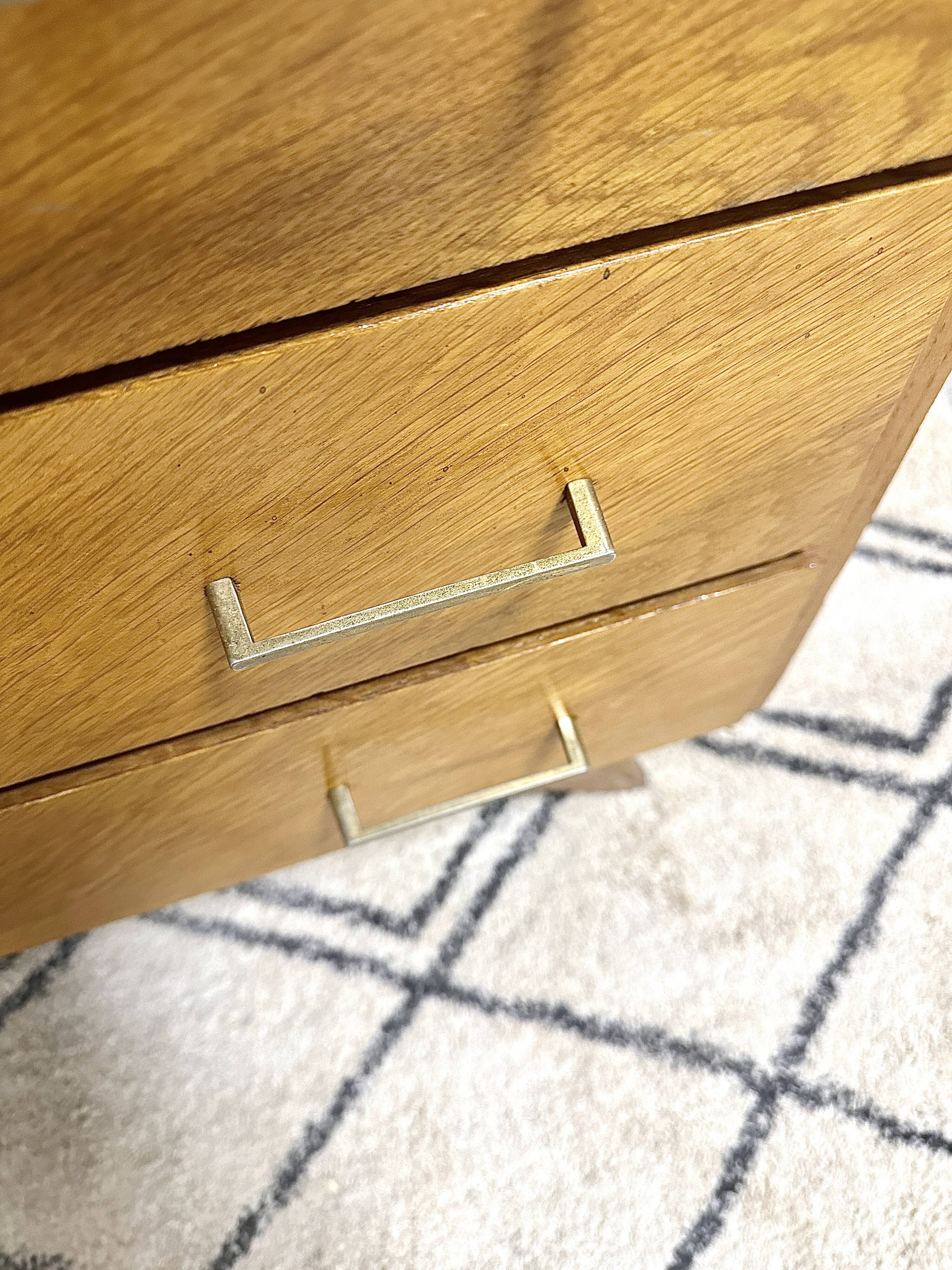 Vintage chest of drawers compass feet