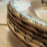 Set of 6 deep plates from Gien "chardons"