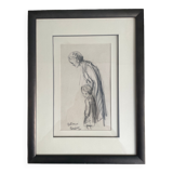 Charcoal drawing by Roland Coudon