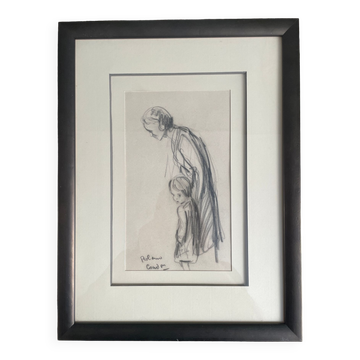 Charcoal drawing by Roland Coudon