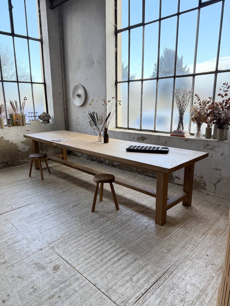 XXL solid oak farmhouse table 3.5m