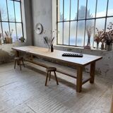 XXL solid oak farmhouse table 3.5m
