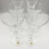 6 wine glasses Val Saint Lambert