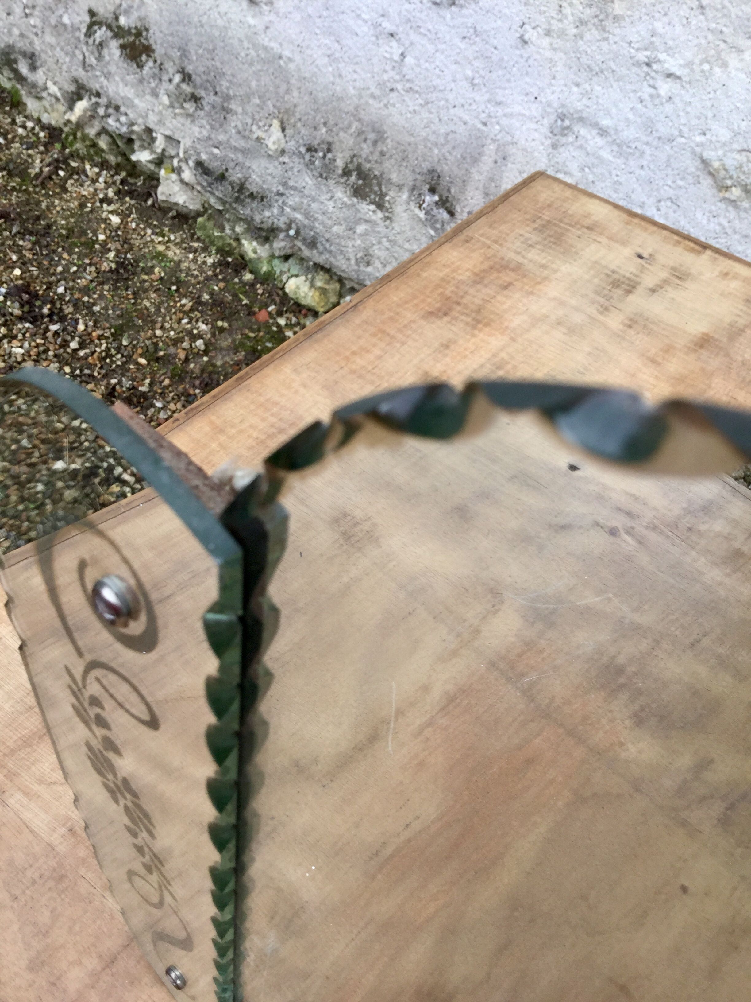 Former art deco mirror  63 x 39cm