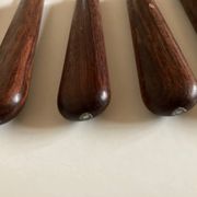 Set de 9 couteaux à manche de bois de palissandre mid century