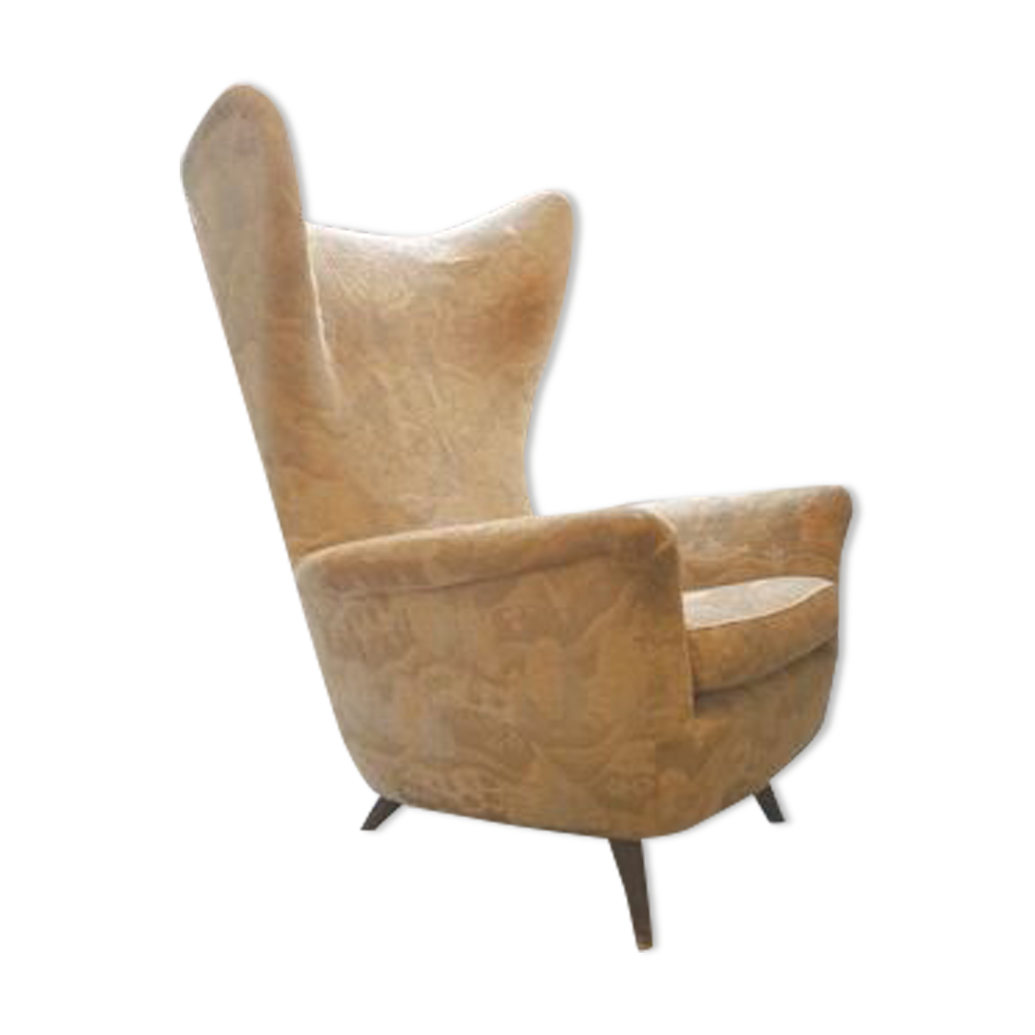 Armchair "wingback chair" Bergere 1950 organic