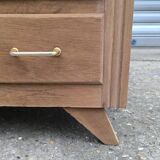 1960 compass foot chest of drawers
