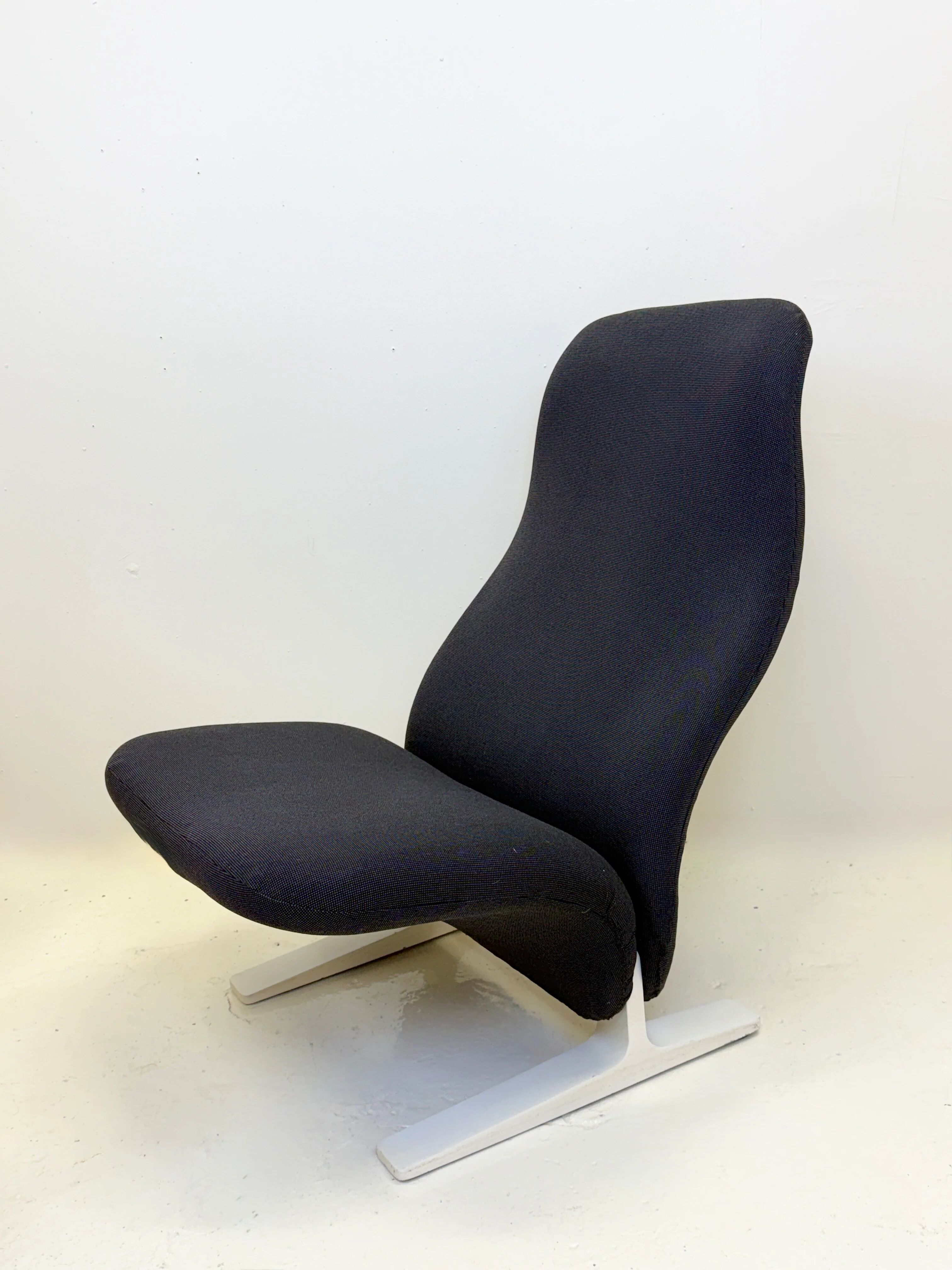 "Concorde" armchair in navy blue by Pierre Paulin, 1960s