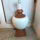 Vintage two-tone ceramic lamp