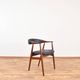 Mid-Century Danish Teak & Leather Armchair by Th. Harlev for Farstrup Møbler, 1950s