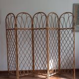 Vintage rattan screen