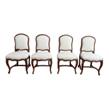 Suite de 4 chaises de style Louis XV